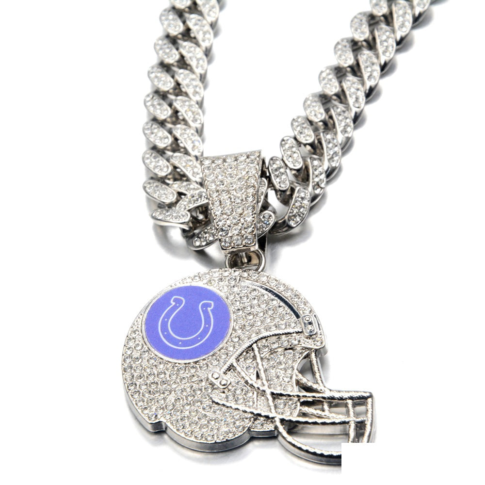 🔥 LAST DAY: Up to 50% OFF – NFL Team Pride Football Helmet Pendant Chain