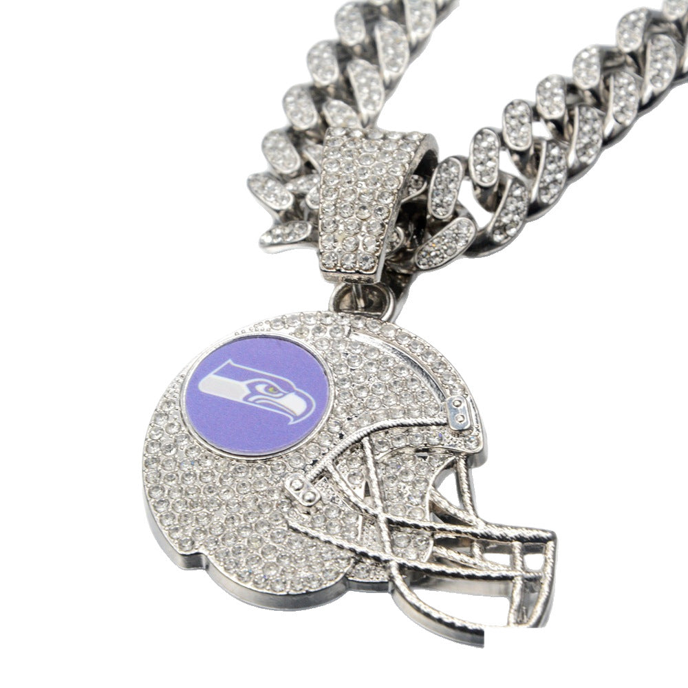 🔥 LAST DAY: Up to 50% OFF – NFL Team Pride Football Helmet Pendant Chain