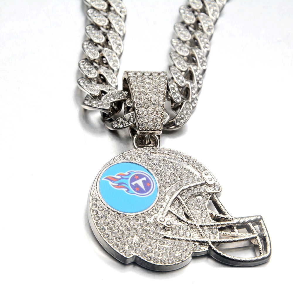 🔥 LAST DAY: Up to 50% OFF – NFL Team Pride Football Helmet Pendant Chain