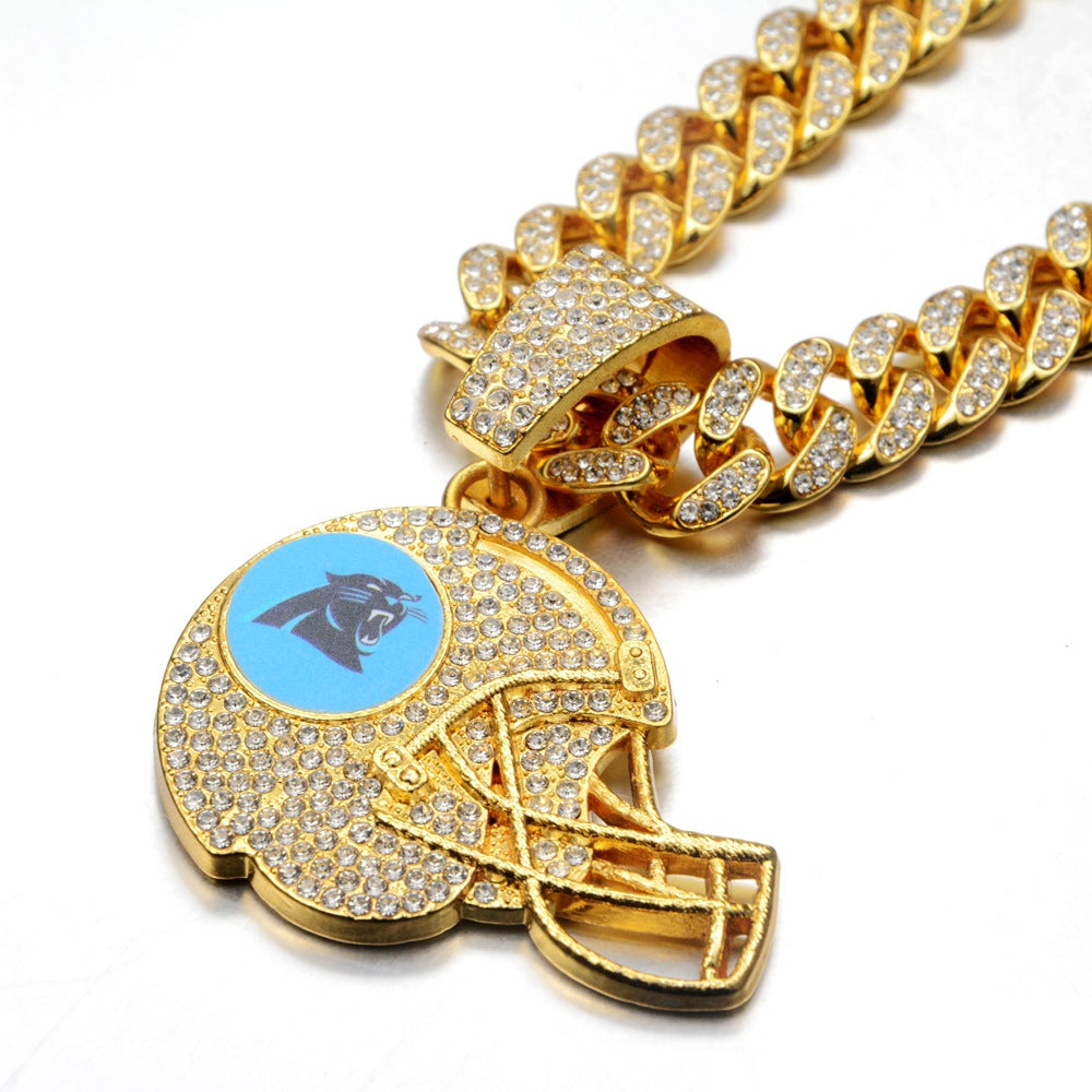 🔥 LAST DAY: Up to 50% OFF – NFL Team Pride Football Helmet Pendant Chain
