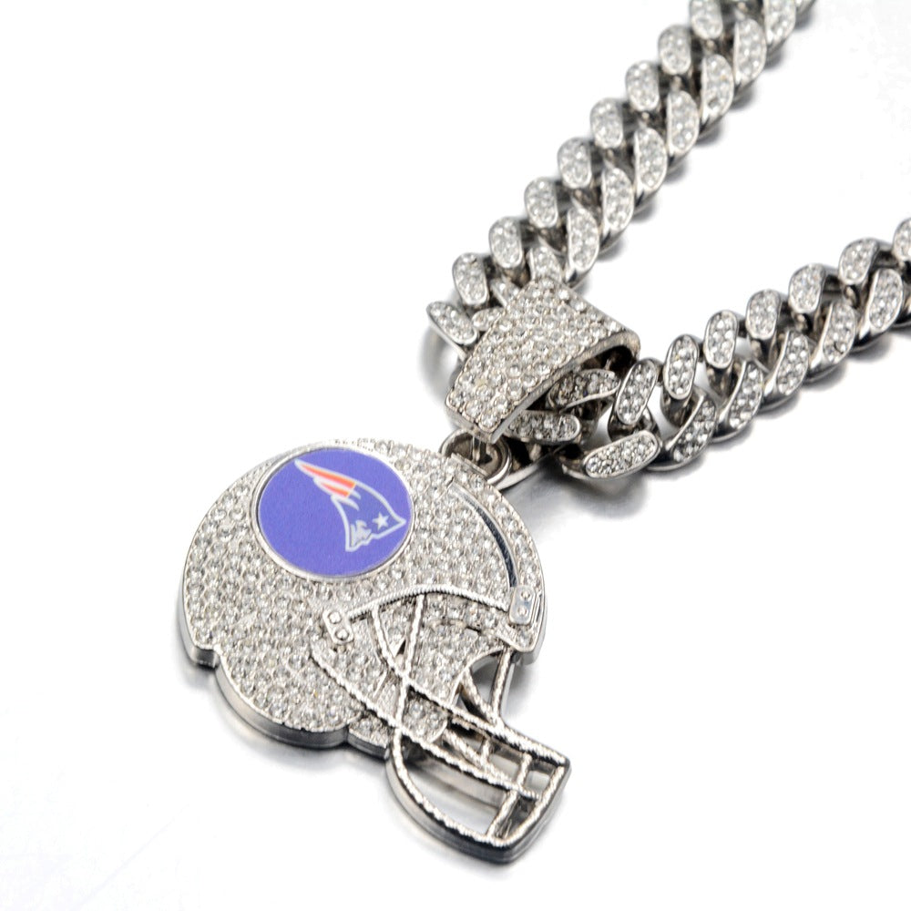 🔥 LAST DAY: Up to 50% OFF – NFL Team Pride Football Helmet Pendant Chain