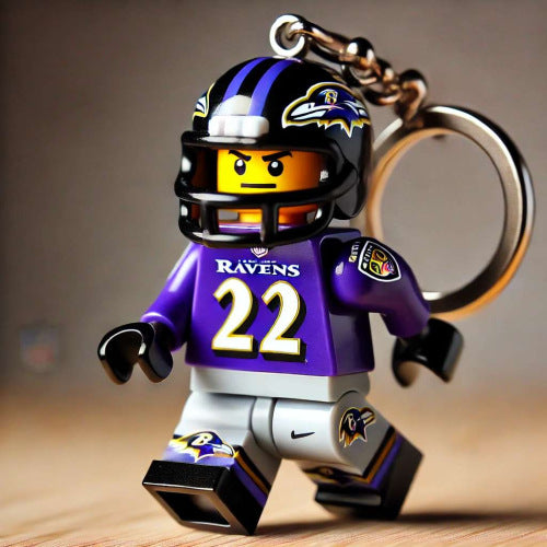 Football Player Keychain – Rep Your Favorite Team