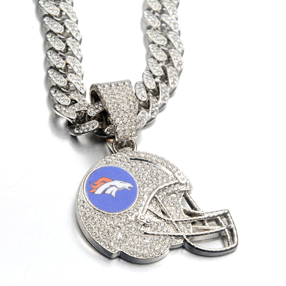 🔥 LAST DAY: Up to 50% OFF – NFL Team Pride Football Helmet Pendant Chain