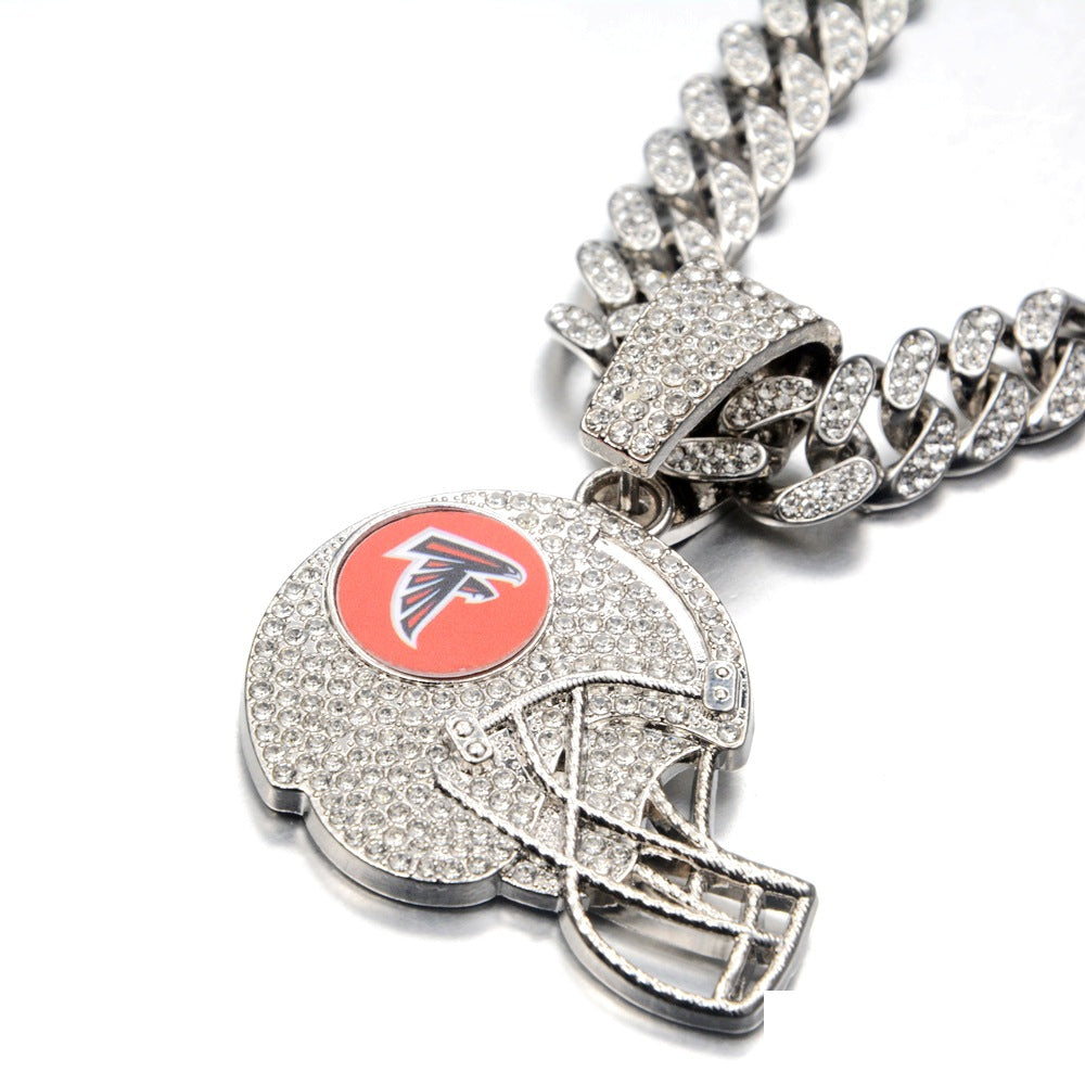 🔥 LAST DAY: Up to 50% OFF – NFL Team Pride Football Helmet Pendant Chain