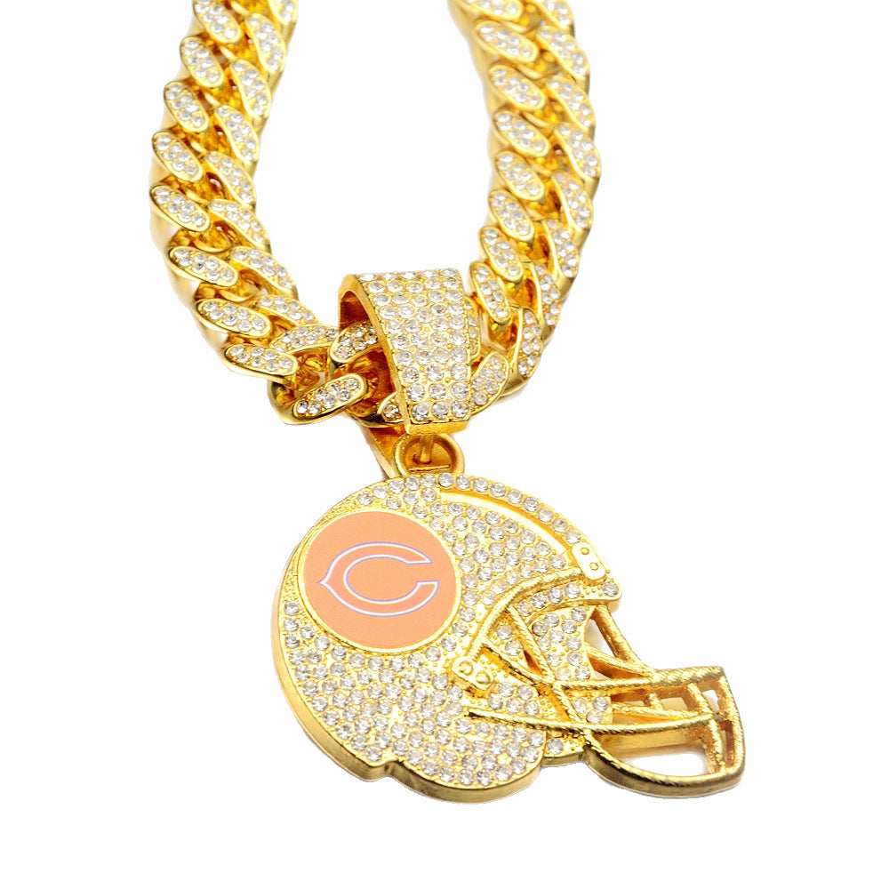 🔥 LAST DAY: Up to 50% OFF – NFL Team Pride Football Helmet Pendant Chain