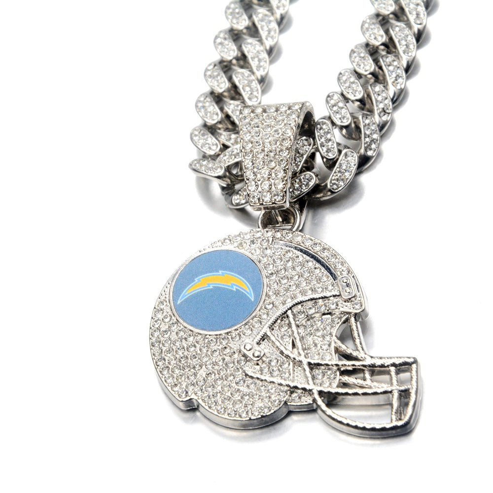 🔥 LAST DAY: Up to 50% OFF – NFL Team Pride Football Helmet Pendant Chain