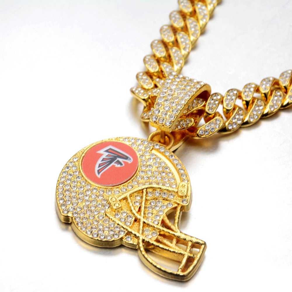 🔥 LAST DAY: Up to 50% OFF – NFL Team Pride Football Helmet Pendant Chain