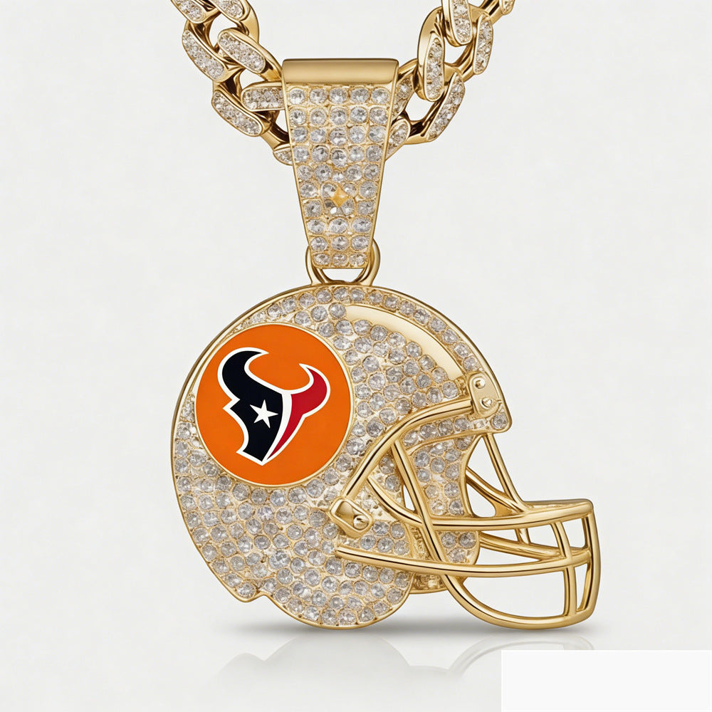 🔥 LAST DAY: Up to 50% OFF – NFL Team Pride Football Helmet Pendant Chain