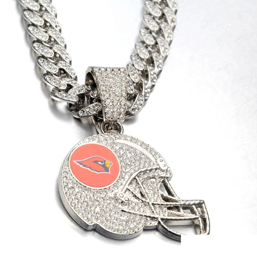 🔥 LAST DAY: Up to 50% OFF – NFL Team Pride Football Helmet Pendant Chain
