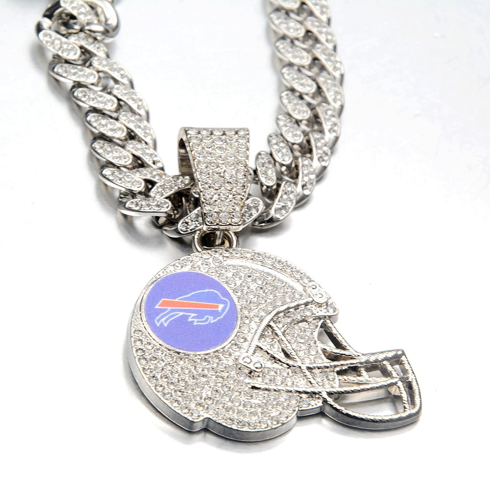 🔥 LAST DAY: Up to 50% OFF – NFL Team Pride Football Helmet Pendant Chain
