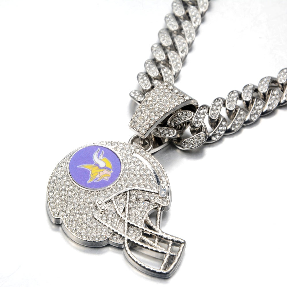 🔥 LAST DAY: Up to 50% OFF – NFL Team Pride Football Helmet Pendant Chain