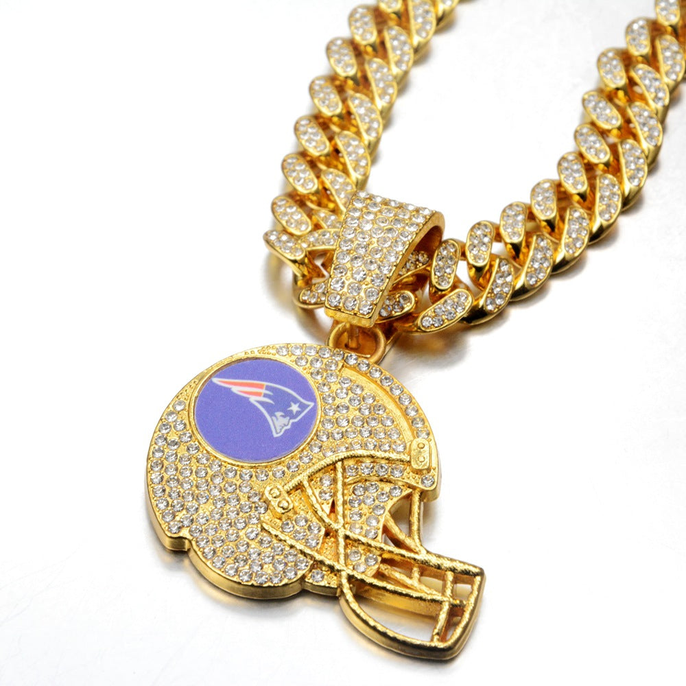 🔥 LAST DAY: Up to 50% OFF – NFL Team Pride Football Helmet Pendant Chain
