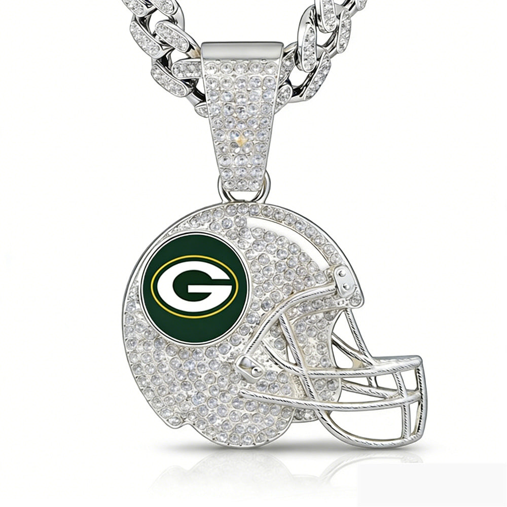 🔥 LAST DAY: Up to 50% OFF – NFL Team Pride Football Helmet Pendant Chain
