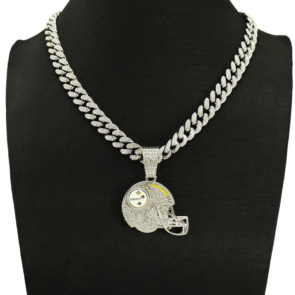 🔥 LAST DAY: Up to 50% OFF – NFL Team Pride Football Helmet Pendant Chain