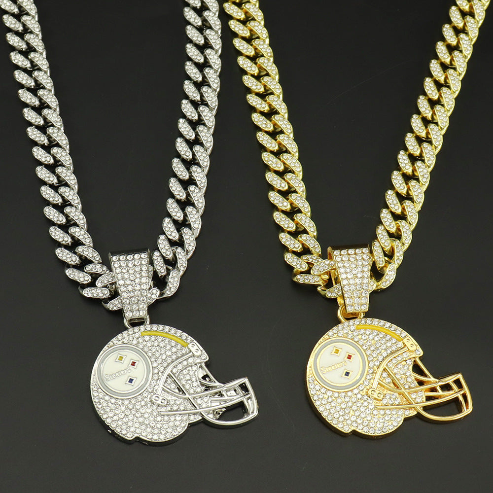 🔥 LAST DAY: Up to 50% OFF – NFL Team Pride Football Helmet Pendant Chain
