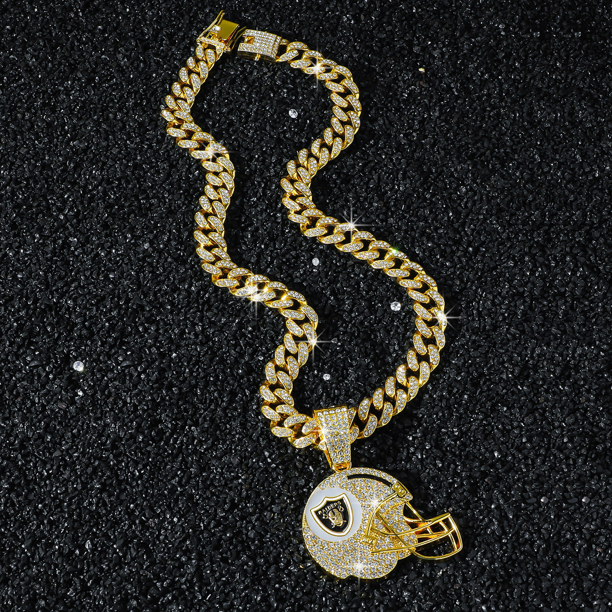 🔥 LAST DAY: Up to 50% OFF – NFL Team Pride Football Helmet Pendant Chain