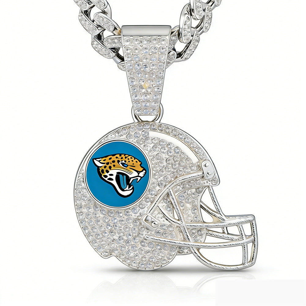🔥 LAST DAY: Up to 50% OFF – NFL Team Pride Football Helmet Pendant Chain