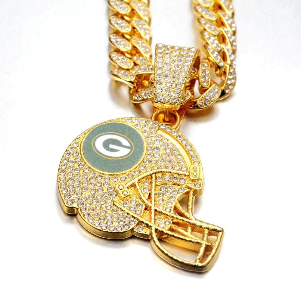 🔥 LAST DAY: Up to 50% OFF – NFL Team Pride Football Helmet Pendant Chain