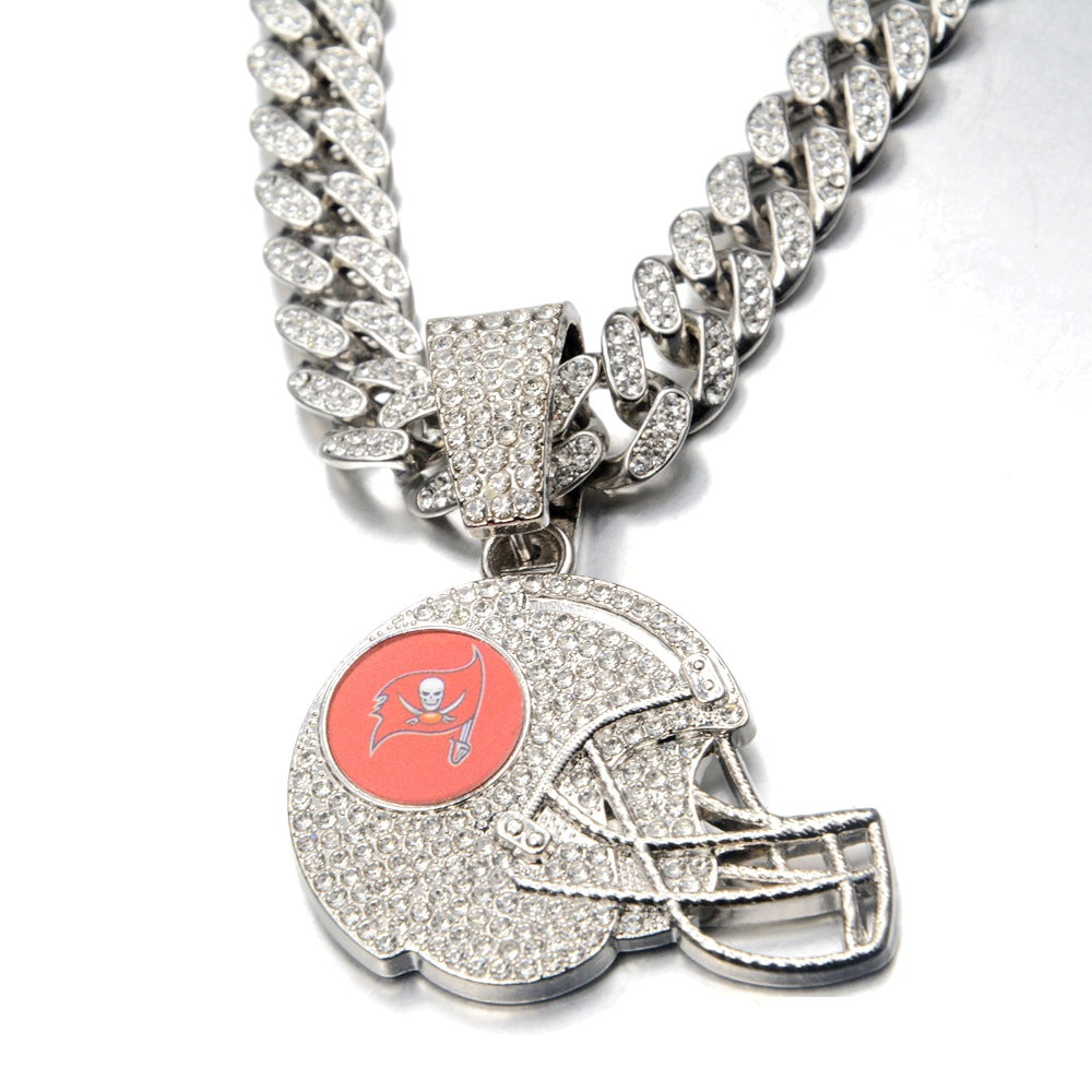 🔥 LAST DAY: Up to 50% OFF – NFL Team Pride Football Helmet Pendant Chain