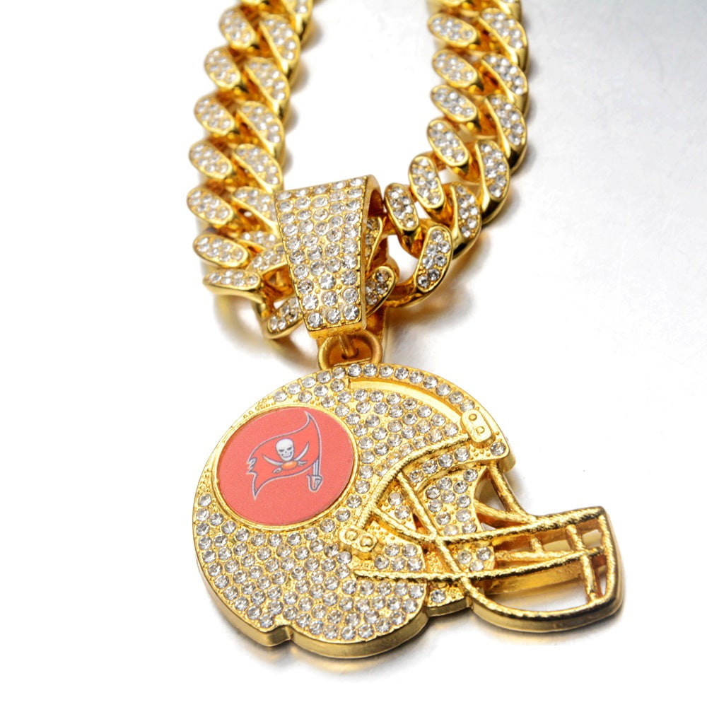 🔥 LAST DAY: Up to 50% OFF – NFL Team Pride Football Helmet Pendant Chain