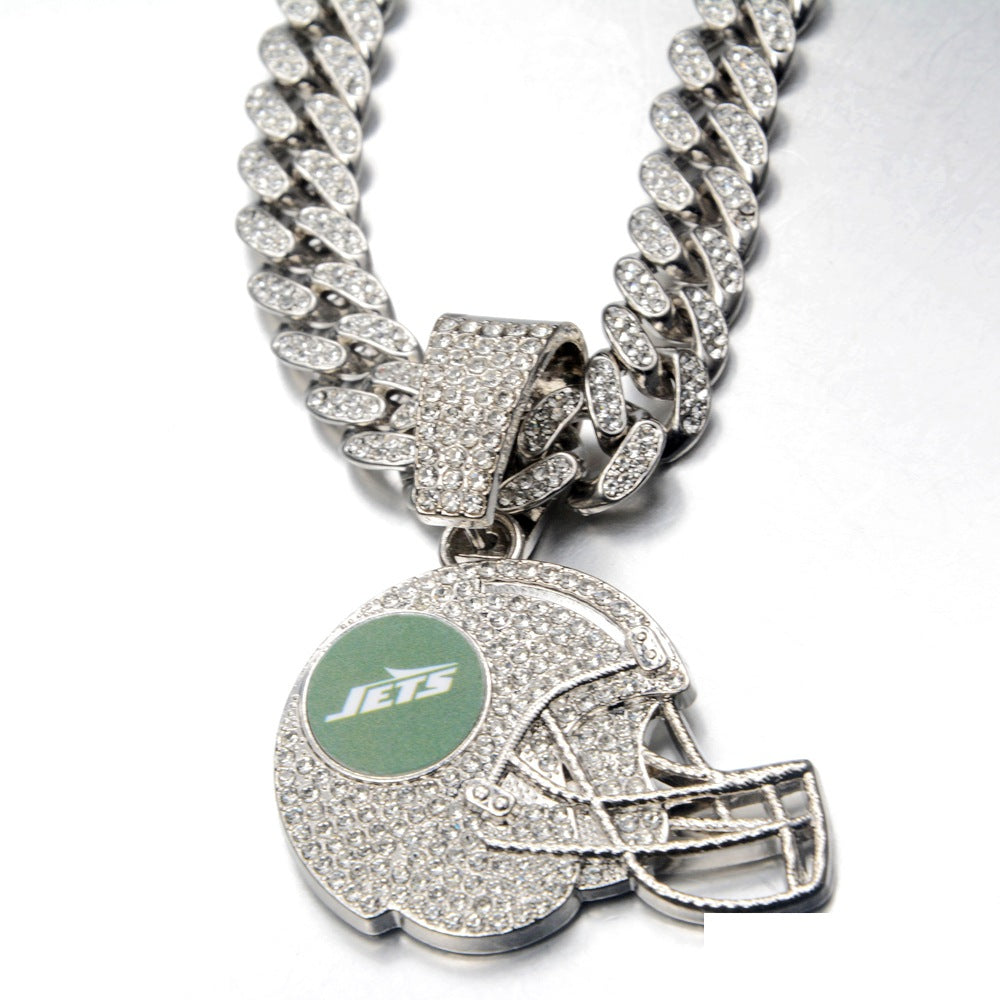 🔥 LAST DAY: Up to 50% OFF – NFL Team Pride Football Helmet Pendant Chain