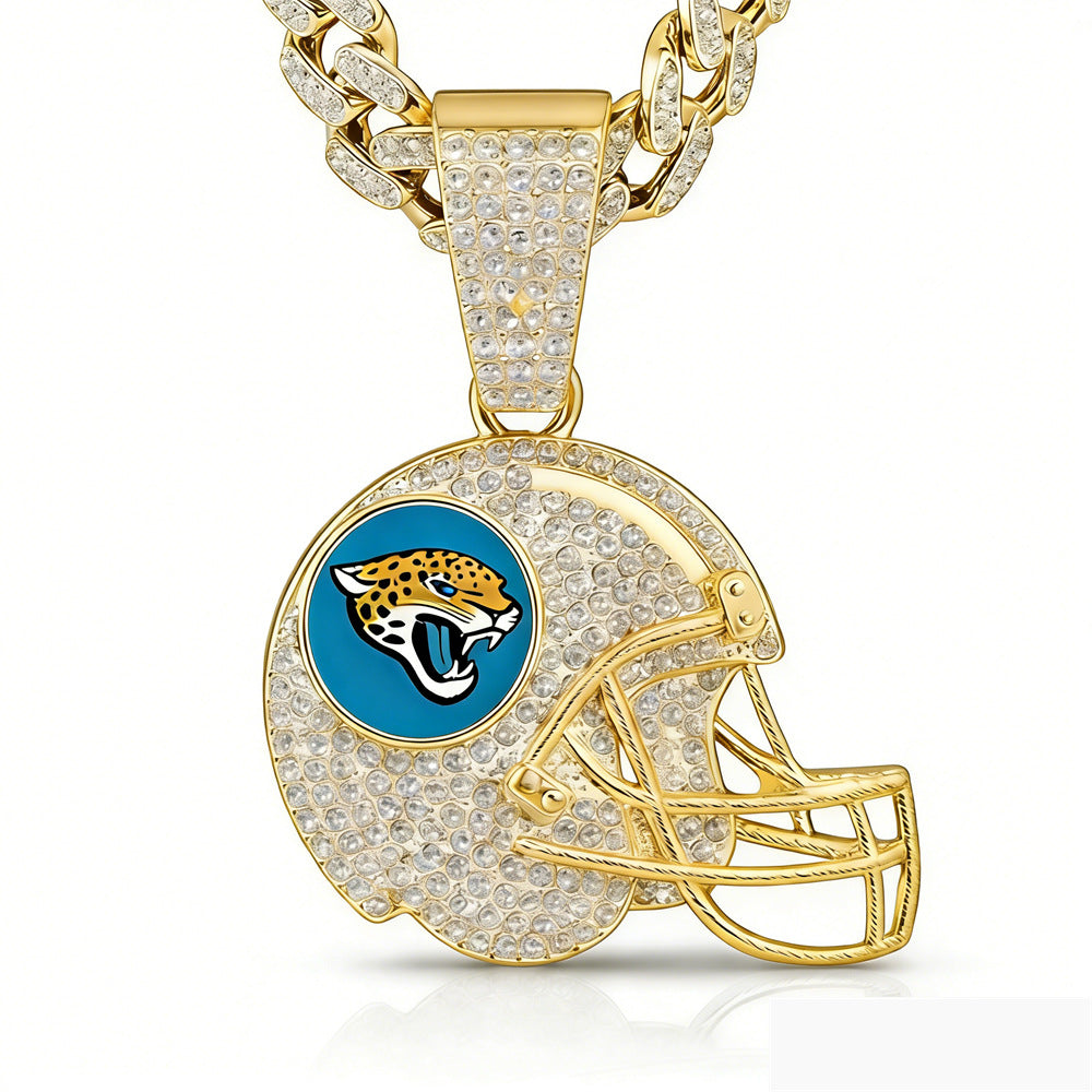 🔥 LAST DAY: Up to 50% OFF – NFL Team Pride Football Helmet Pendant Chain