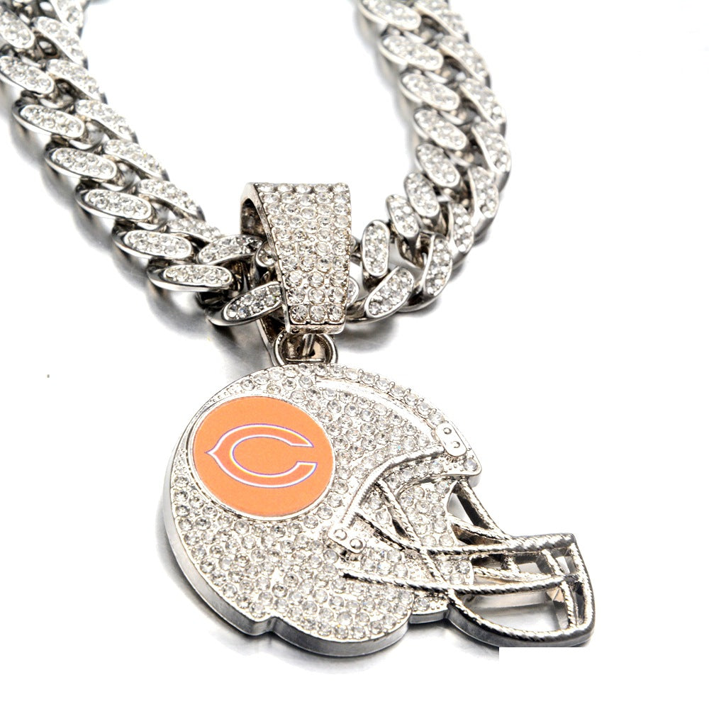 🔥 LAST DAY: Up to 50% OFF – NFL Team Pride Football Helmet Pendant Chain