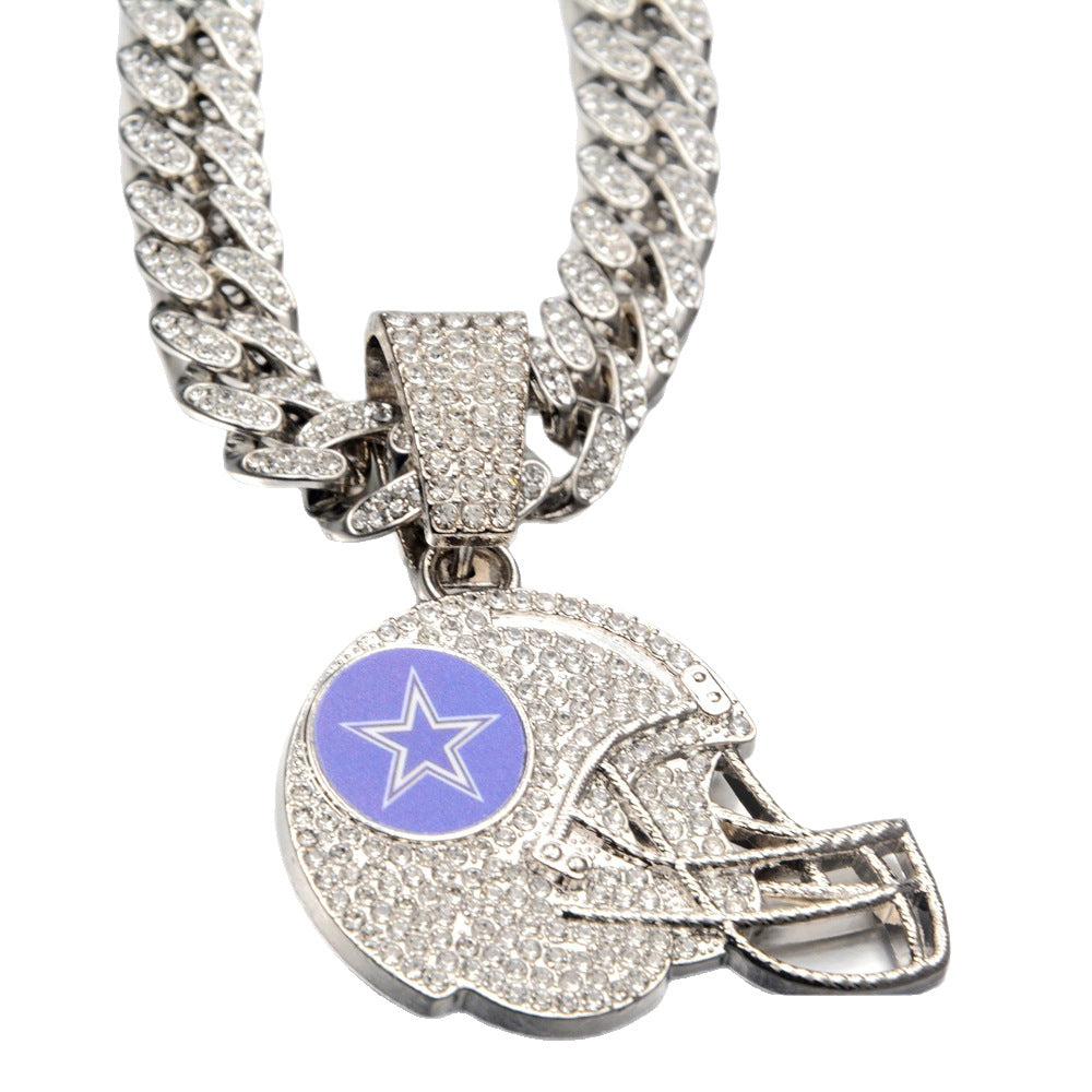 🔥 LAST DAY: Up to 50% OFF – NFL Team Pride Football Helmet Pendant Chain