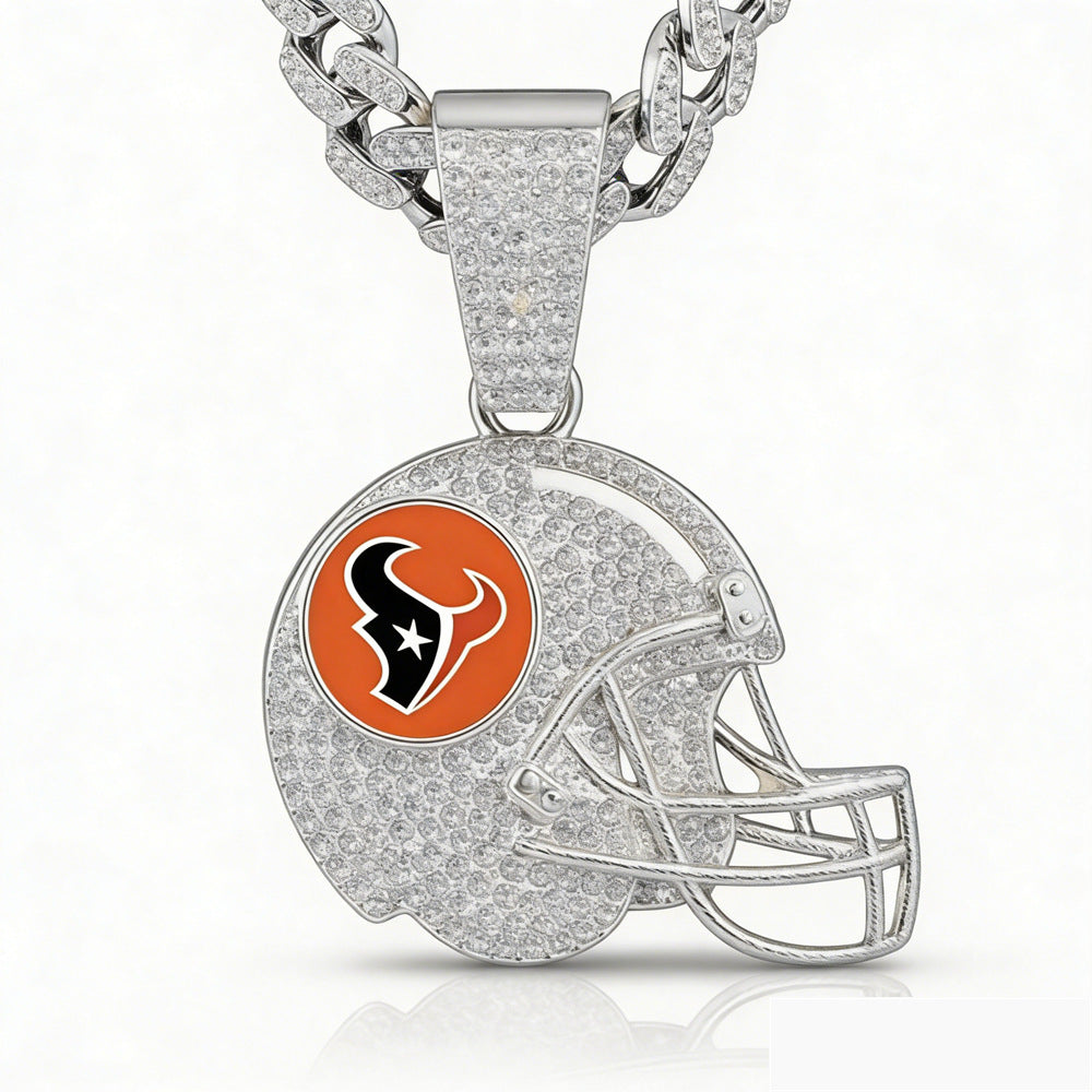 🔥 LAST DAY: Up to 50% OFF – NFL Team Pride Football Helmet Pendant Chain