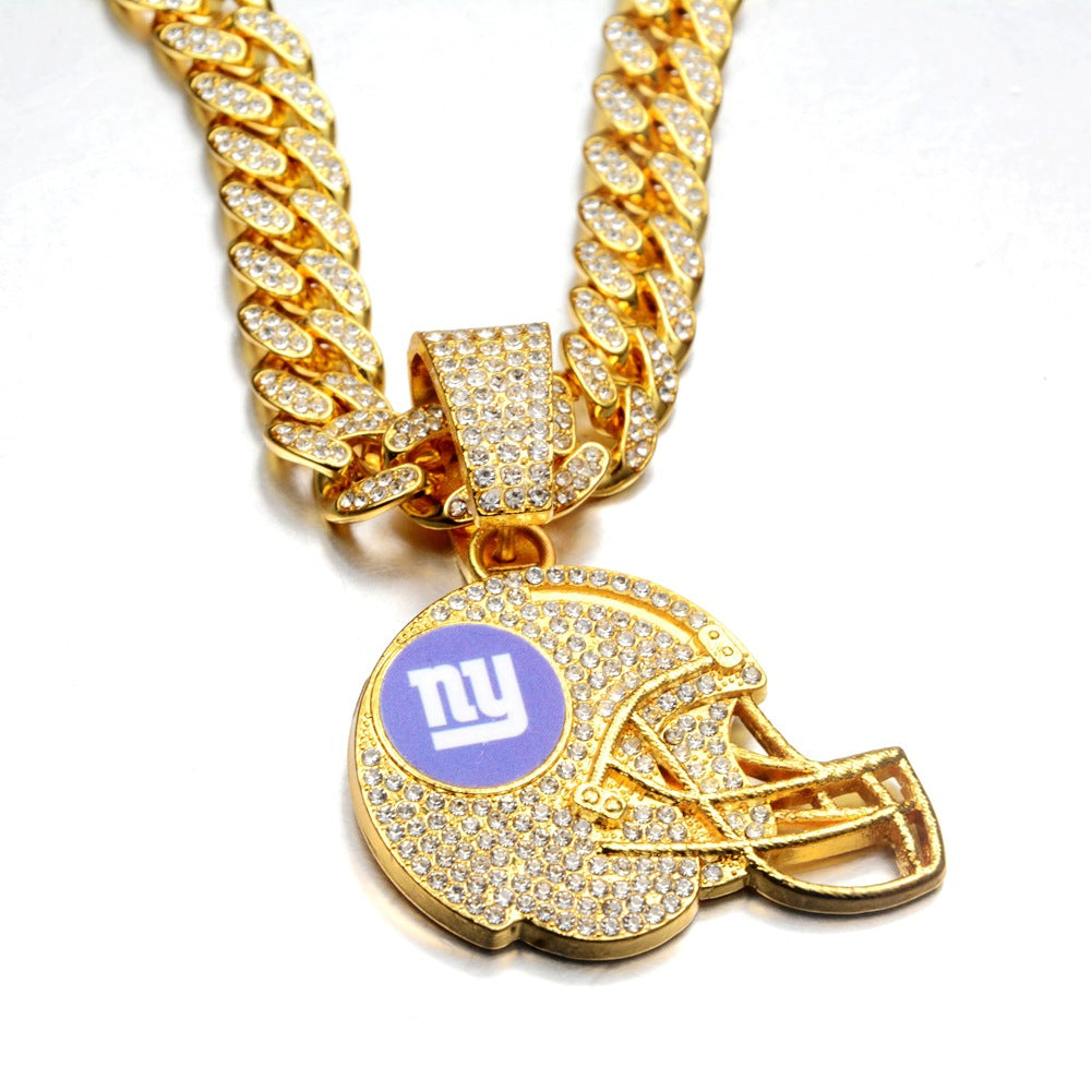 🔥 LAST DAY: Up to 50% OFF – NFL Team Pride Football Helmet Pendant Chain